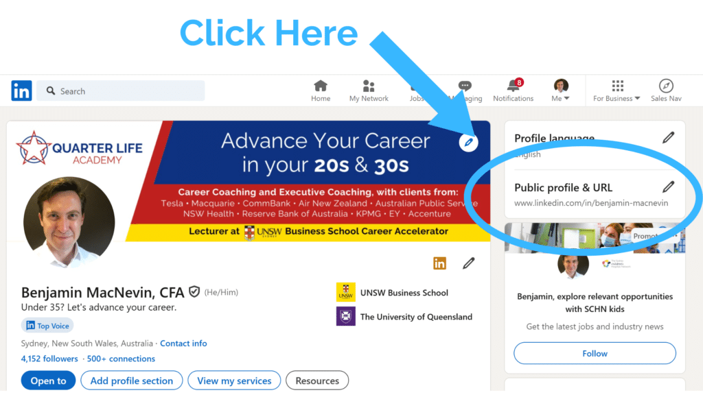 Your LinkedIn URL